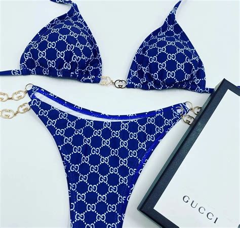 gucci blue swimsuit